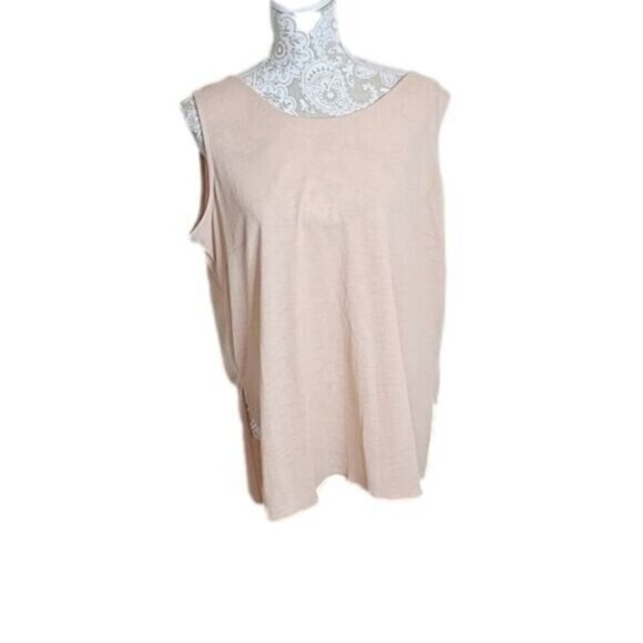 Jules and Leopold Light Pink High Low Sleeveless Tunic Top Women's XL - Picture 1 of 9